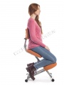 Коленный стул со спинкой КМ01BM
